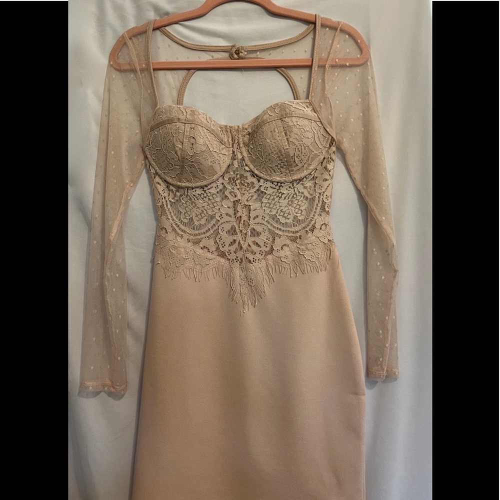 Haute Monde, pinky cream color, size small